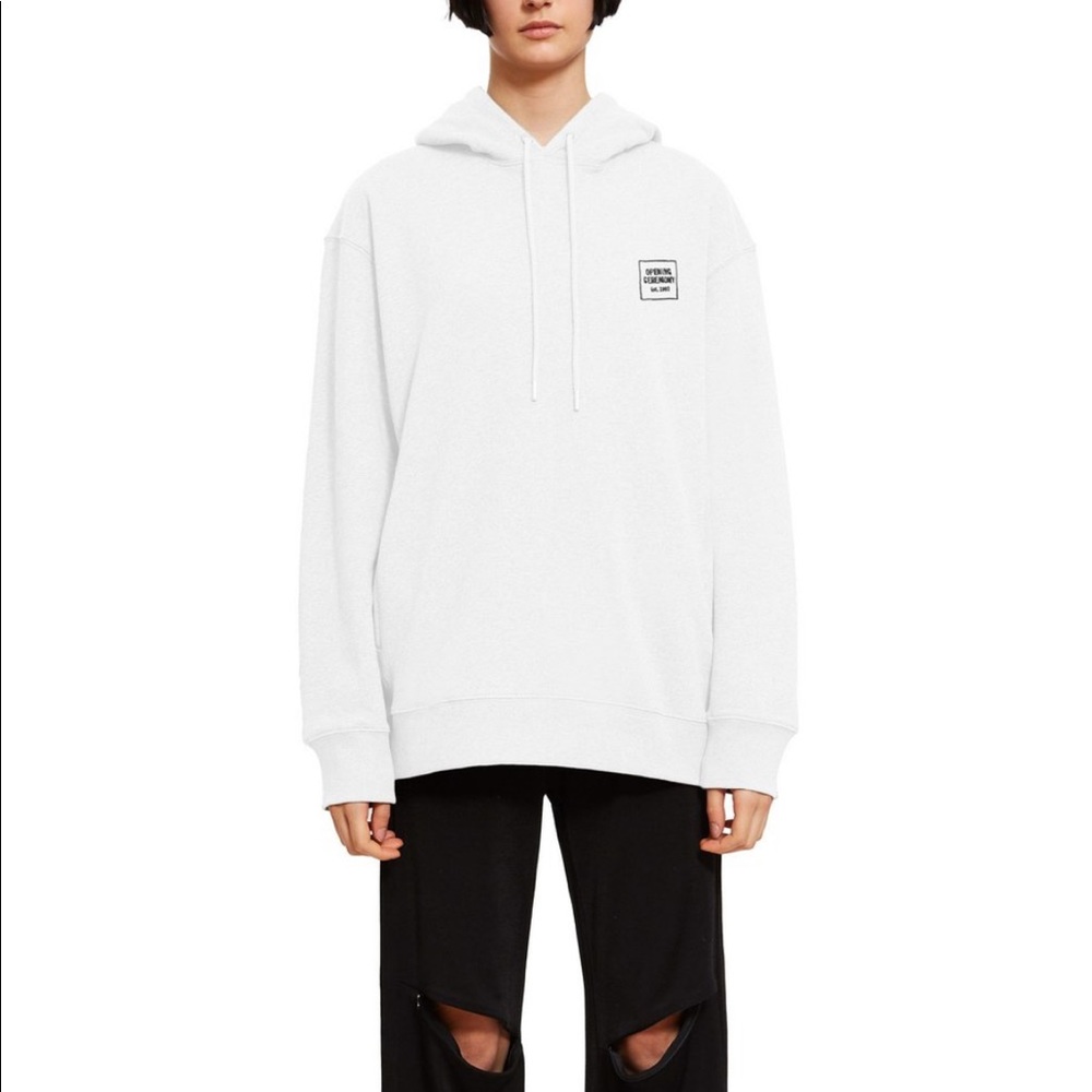 NWT Opening Ceremony Unisex Mini Box Logo Hoodie M